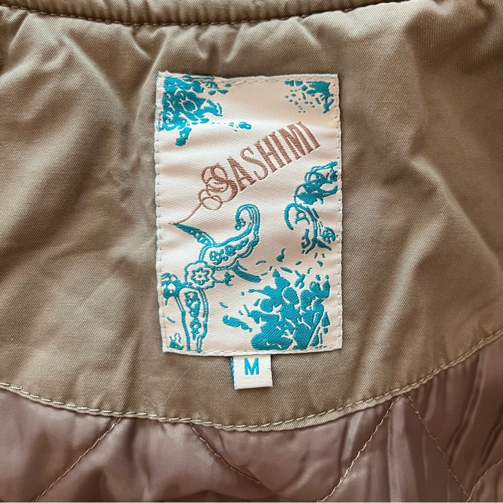 Vintage Y2K Bella Swan Green Fur Trim Military Cargo Parka Coat Jacket Hoodie M - Picture 12 of 14